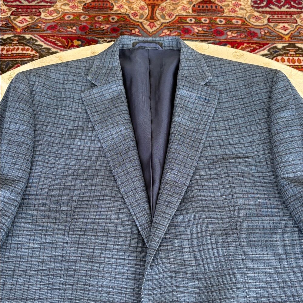 Ralph Lauren “Lauren” Classic Blue Check Blazer – Tailored Sport Coat - Picture 6 of 10